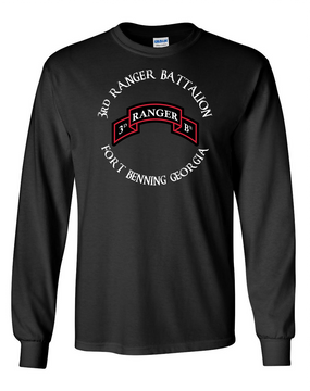 3-75th Ranger Battalion Long-Sleeve Cotton T-Shirt-FF