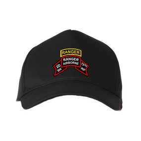 2-75th Ranger Battalion-Original Scroll-Tab Baseball Cap 