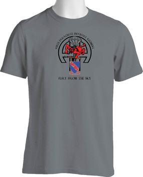 508th Parachute Infantry Regiment  Punisher Moisture Wick Shirt 