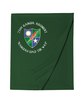 75th Ranger Regiment Embroidered Dryblend Stadium Blanket (A)