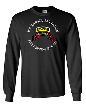 3/75th Ranger Battalion-Tab- Long-Sleeve Cotton T-Shirt (FF)