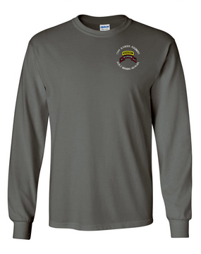 75th Ranger Regiment-Tab- Long-Sleeve Cotton T-Shirt (B)