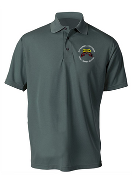 3/75th Ranger Battalion-Tab- Embroidered Moisture Wick Polo Shirt
