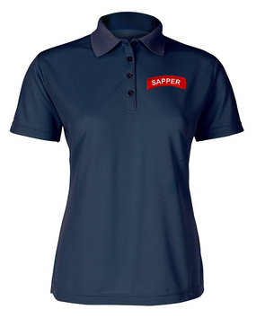 Sapper Ladies Embroidered Moisture Wick Polo Shirt