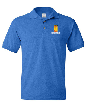 18th Field Artillery (Airborne) Embroidered Cotton Polo Shirt