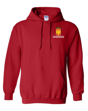 18th Field Artillery (Airborne) Embroidered Hooded Sweatshirt