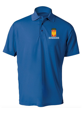 18th Field Artillery (Airborne) Embroidered Moisture Wick Polo Shirt