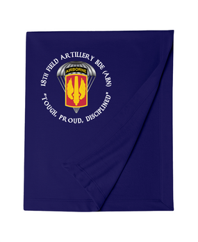 18th Field Artillery (Airborne) Embroidered Dryblend Stadium Blanket  (PRD)