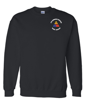 4th Armored Division Embroidered Sweatshirt  (C)