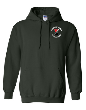 7th Infantry Division "Bayonet"  Embroidered Hooded Sweatshirt (C)