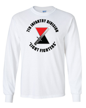 7th Infantry Division "Bayonet"   Long-Sleeve Cotton T-Shirt  (FF)