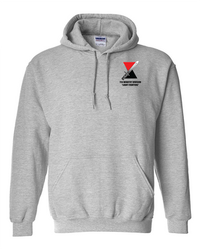 7th Infantry Division "Bayonet"  Embroidered Hooded Sweatshirt (L)