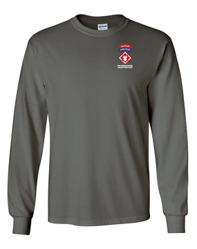 20th Engineers (Airborne) "Sapper"  Long-Sleeve Cotton T-Shirt