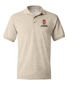 1st Signal Brigade Embroidered Cotton Polo Shirt