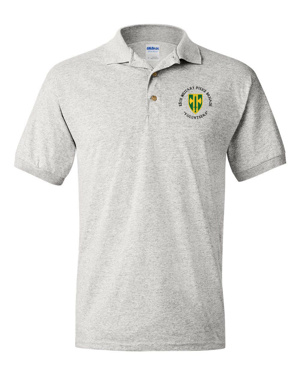 18th Military Police Brigade Embroidered Cotton Polo Shirt