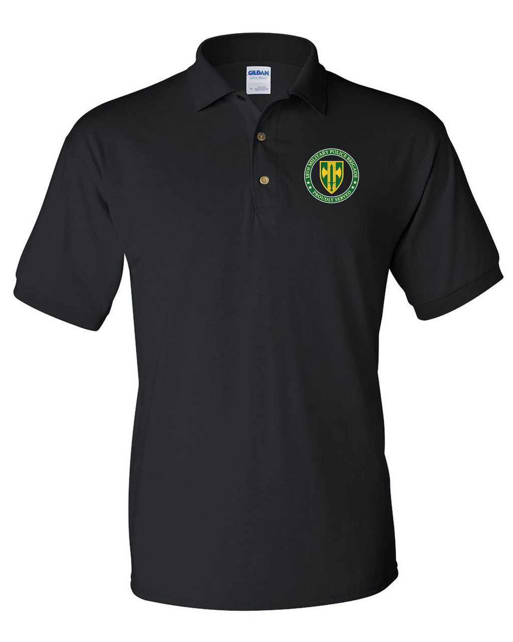 18th Military Police Brigade Embroidered Cotton Polo Shirt