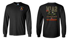 1st Armored Division Long-Sleeve Cotton T-Shirt (F)