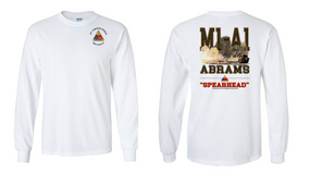 3rd Armored Division Long-Sleeve Cotton T-Shirt (S)