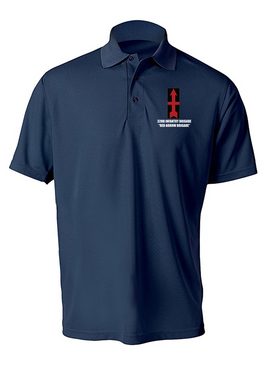 32nd Infantry Brigade Embroidered Moisture Wick Polo Shirt