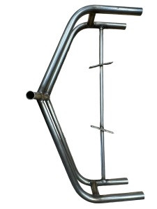 Rear Bumper Inside Mount Stainless Steel Double