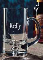 Personalized 14oz beer mug engraved with recipients name