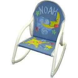 Custom hand painted rocking chair