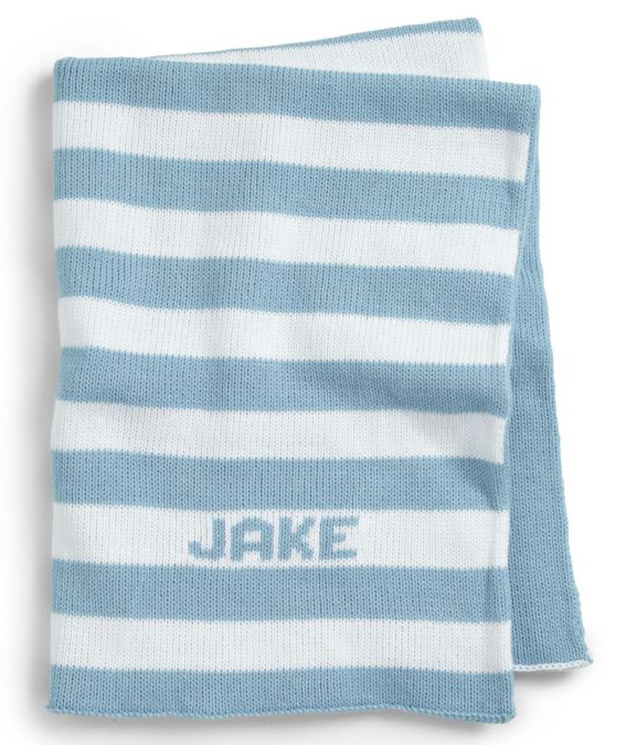 Personalized knit blanket