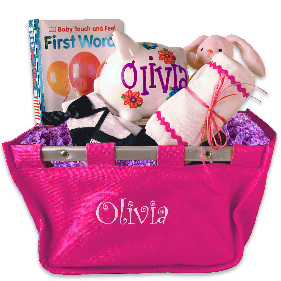 personalized baby basket