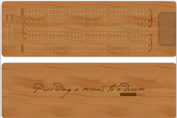 Customized Cribbage Board for client gifting