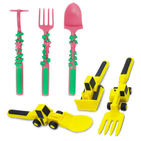 construction eating utensils, garden eating utensils
