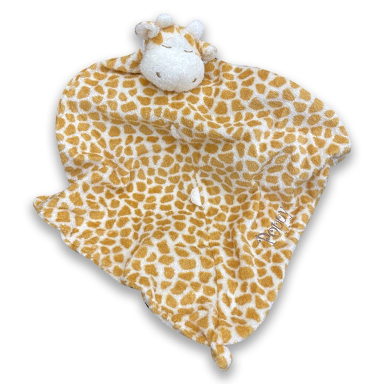 Children's giraffe security blanket