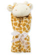 Soft giraffe security blanket for newborns