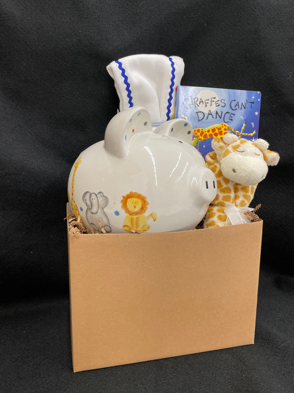 Custom baby gift basket for employee recognition