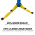 20% More Reach than 3-Stage Arms with Thread-Up Adapters
30% Larger Arm Sweep Than Conventional 2-Stage with Flip-Up Adapters