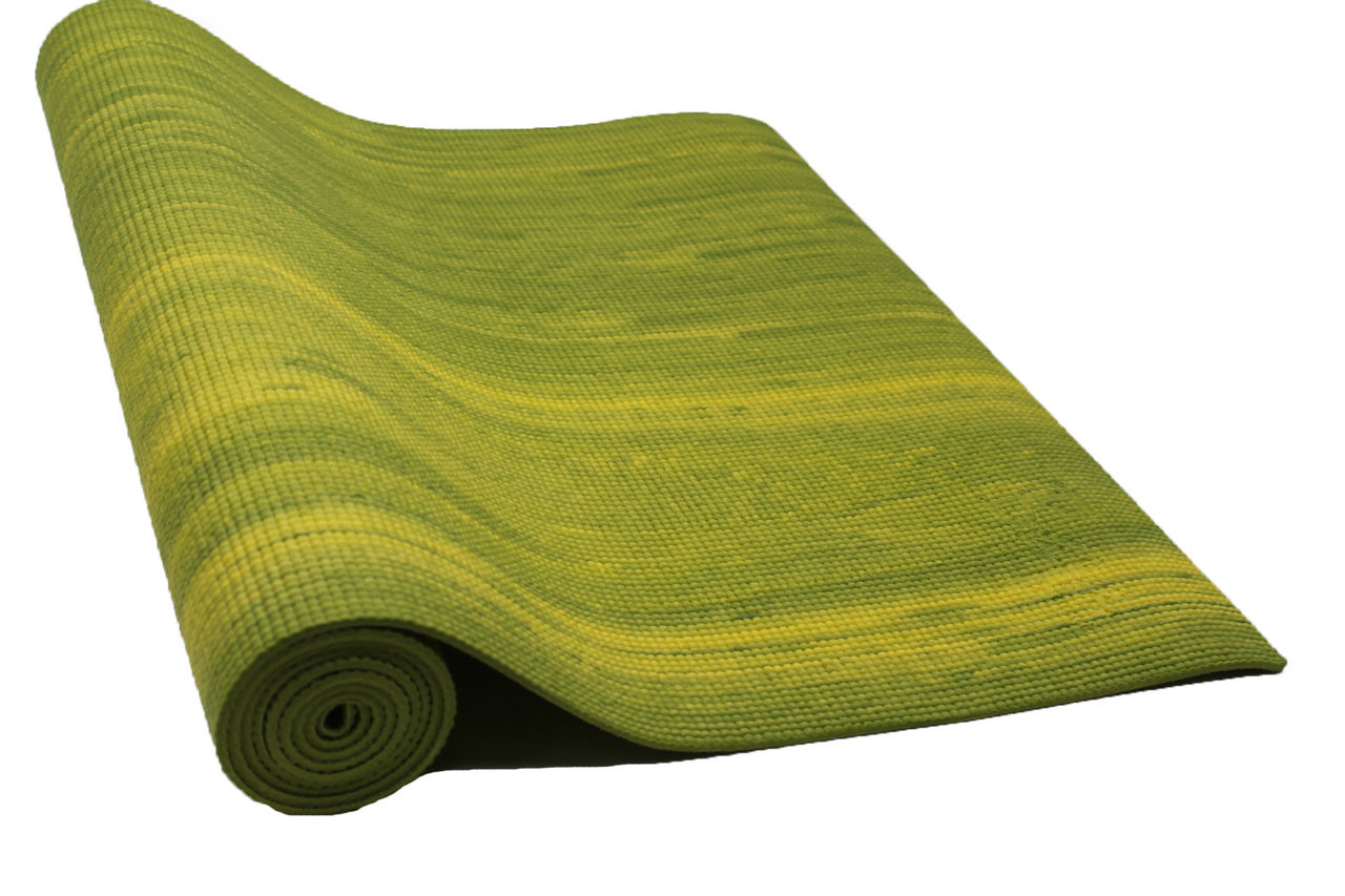 lime green yoga mat