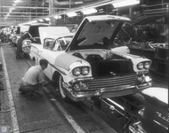 1958 Chevrolet Production Line Poster