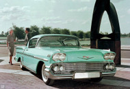 1958 Impala Chevy Ad Poster