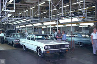 1964 Chevrolet Impala and Chevelle Assembly Line Poster