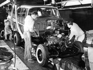 1957 Pontiac Assembly Plant Poster