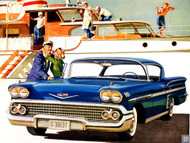 Chevrolet 1958 Impala Ad Poster