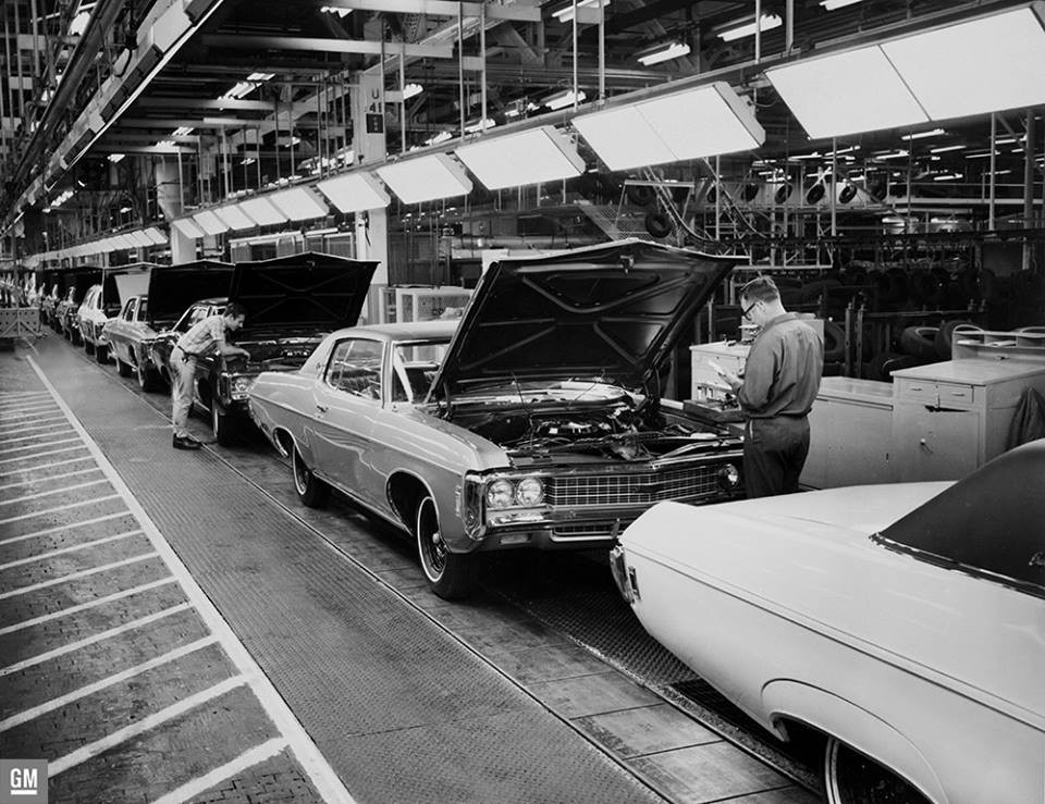 1969 Chevrolet Impala Assembly Plant Poster - GMPhotoStore