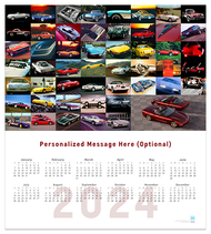 Corvette History Wall 2024 Calendar