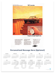 Classic Corvette Sting Ray 2024 Wall Calendar