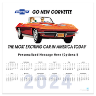 Classic Corvette Billboard 2024 Wall Calendar
