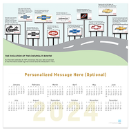 Chevrolet Bowtie Evolution 2024 Wall Calendar