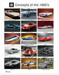 GM Concepts of the 1960's Art Poster