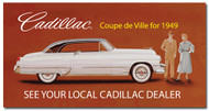 Cadillac Vintage 1949 Metal Sign