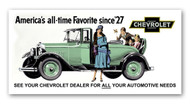 Chevrolet Vintage 1929 Metal Sign