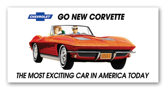 1963 63 Corvette Chevrolet Novelty Reserved Parking Street Sign 9"X12" Aluminum 