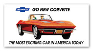 Corvette Vintage 1963 Metal Sign